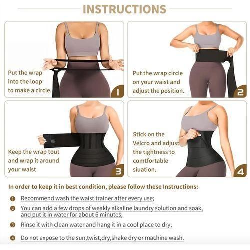 4M Waist Trainer Body Shaper Sweat Slimming Belt Shapewear