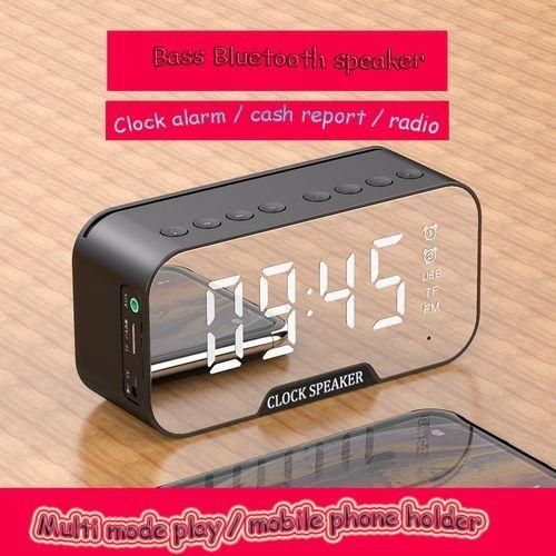 Réveil Numérique Haut-parleur Sans Fil Bluetooth 5.0 Radio FM