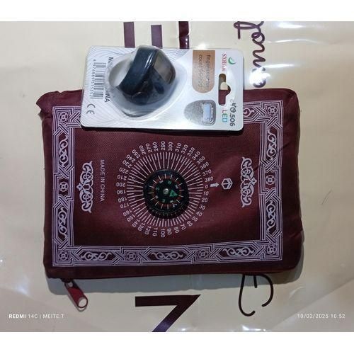 Tapis De Prière - Portatif Pour Poche + chapelet électronique