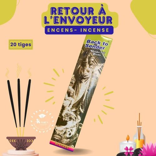 Encens back to sender 20 bâtonnets