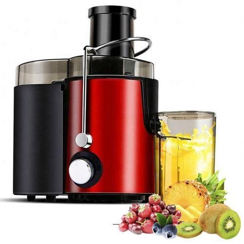 RAF Extracteur de jus 1 000 W, extracteur de jus à mastication avec fonction anti-goutte et antidérapante, extracteur de jus pour fruits et légumes entiers avec goulotte de 64 mm de large, 2 vitesses, facile à nettoyer/302