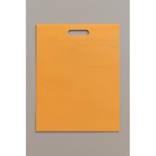 Sac Cabas Réutilisable – Poignées Découpées Orange- 30*35cm