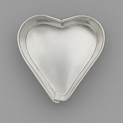Moule à gâteaux en forme de cœur en métal argenté (Lot De 12)