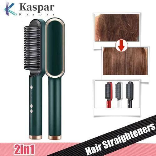 Fer à Lisser Et à Friser, Peigne électrique à Chauffage Rapide, Peigne Styler
