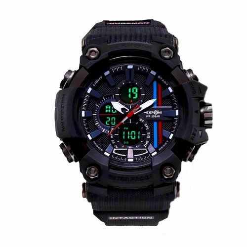 Montre De Sport Militaire étanche à Quartz Numérique LED Pour Homme Avec Bracelet En Caoutchouc Double Affichage Montre De Luxe Pour Camping Plongée