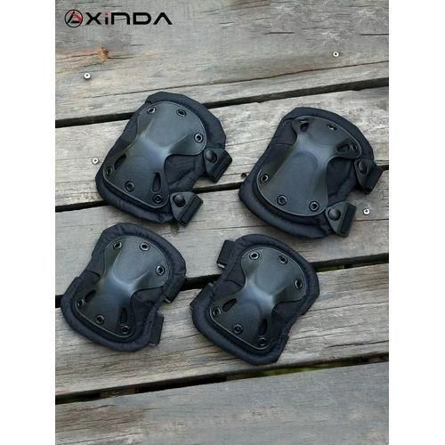 PROTÈGE GENOUX COUDES POUR MOTO NOIR KIT DE PROTECTION MOTO GENOUILLERE COUDIERE GENOUILLÈRES ET COUDIÈRES TACTIQUES, ÉQUIPEMENT DE SÉCURITÉ, GENOUILLÈRES ET COUDIÈRES, PROTECTION MILITAIRE, AIRSOFT, SPORT DE PLEIN AIR, TRAVAIL, CHASSE, MOTO , PATINAGE