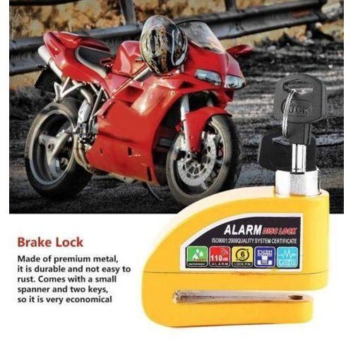 Verrou De Frein à Disque Avec Alarme étanche Pour Moto Et Vélo