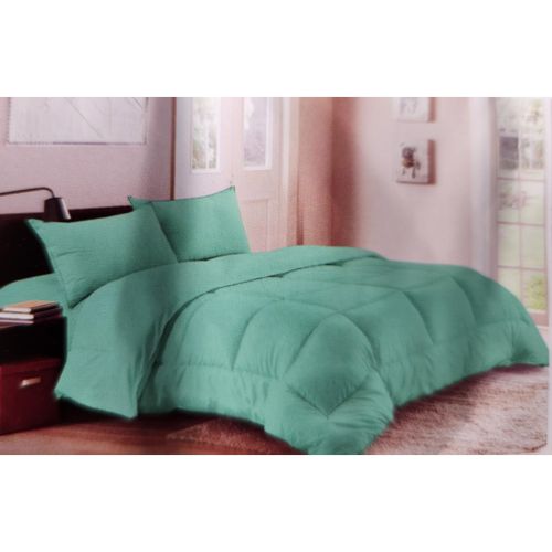 Couette Vert Ultra-Douce 3 places avec 2 Taies d'Oreiller Assorties – Confort et Élégance pour Votre Chambre