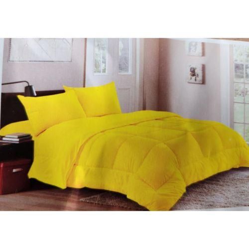 Couette Jaune Ultra-Douce 3 Places Avec 2 Taies D'Oreiller Assorties – Confort Et Élégance Pour Votre Chambre