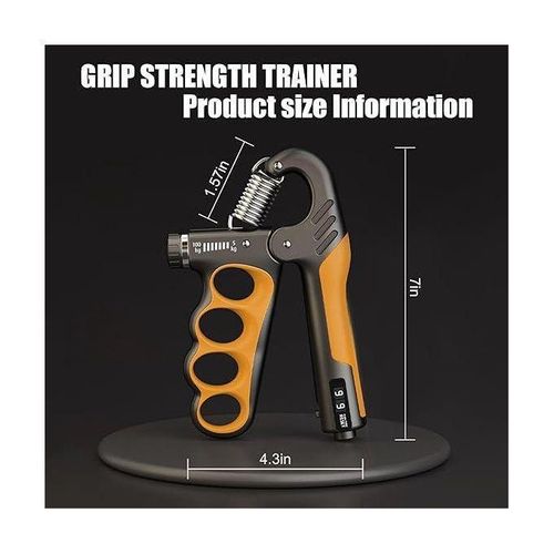 Une paire de Renforceur de Poignée Réglable avec Compteur – 5 à 100KG – Entraîneur de Force pour Mains, Doigts et Avant-bras – Grip Antidérapant Sport Fitness Musculation ( Couleur dépend du Stock disponible )