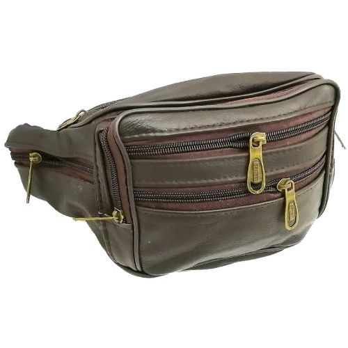 Sac Banane Pour Document - Taille Réglable -Marron