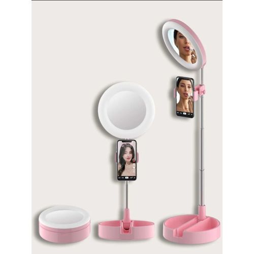 Lampe D'appoint De Bureau Pliable Avec Miroir De Maquillage