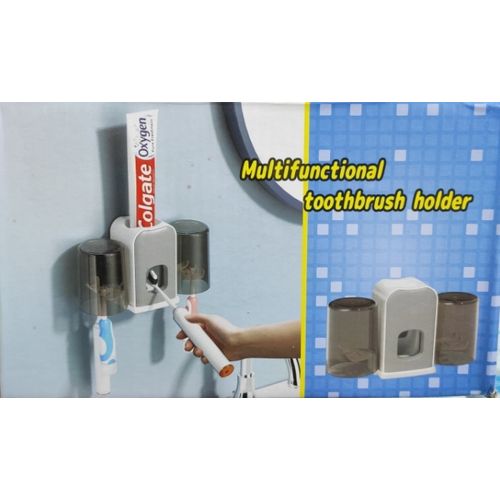 Porte-brosse à Dents UV Antibactérien Distributeur Automatique De Dentifrice Stérilisant L'ensemble