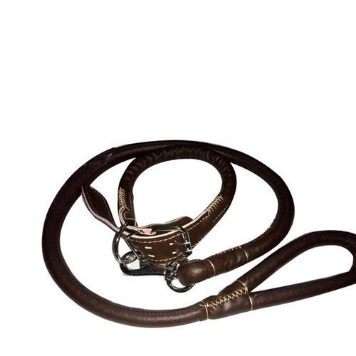 Chaîne De Chien - 115x78cm - En Cuir - Marron