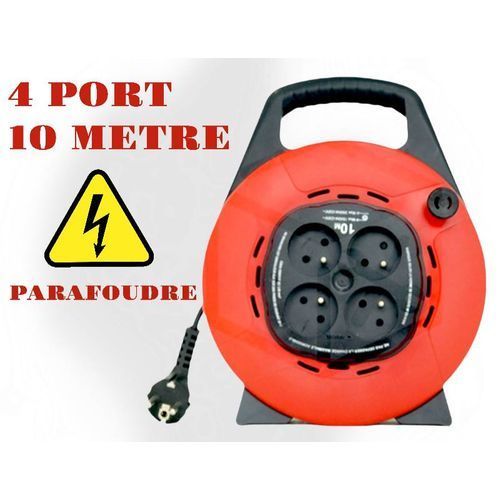 Ralonge Enrouleur 4 PRISE 10M