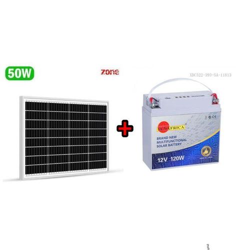 Battery Solaire Multifonctions +Panneau 50W