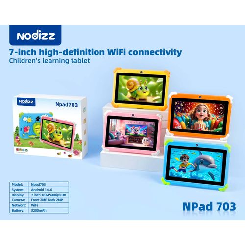 NODIZZ 7 Inch Kids Tablet Android PC Tablets For Children Study