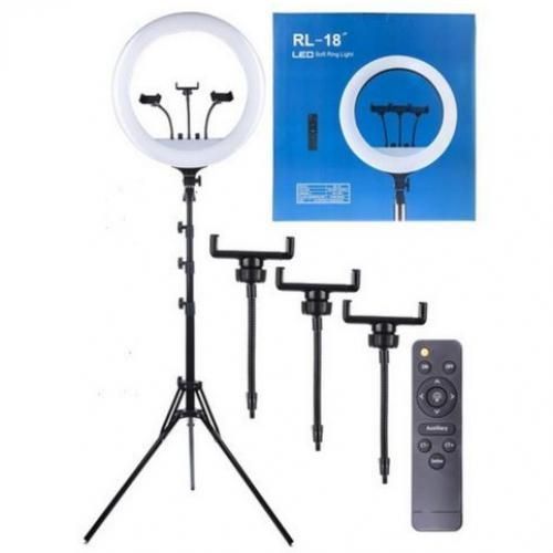 SUPORT SELFIE/LED/ CANNE RING LIGHT 18 POUCE