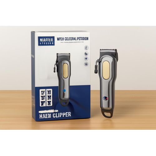 Tondeuse Professionnelle HEPU – Rechargeable, Écran LED, Haute Précision, Multi-Sabots / NOIR