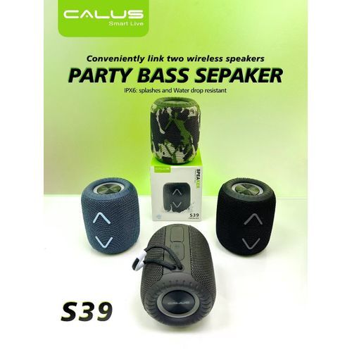 CALUS Haut-parleur Bluetooth Sans Fil Portable Avec Son Clair Et Haute Basse NOIR