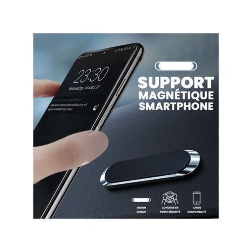 Support Magnétique Pour Smartphone Rotatif Pour Voiture Téléphone Aimant Mural