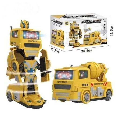 Camion Transformable en Robot – Armor Trucks – Lumières et Sons pour enfants / JAUNE