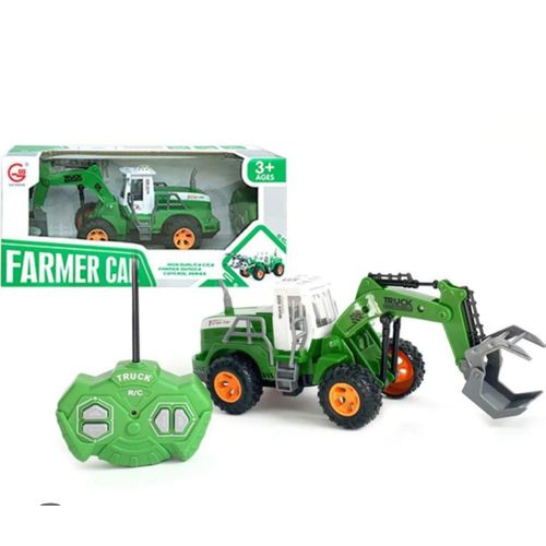 Tracteur Télécommandé Farmer Car – Véhicule Agricole Électrique 1:20 – Camion de Chantier Multifonction avec Télécommande – Jouet Enfant 3+