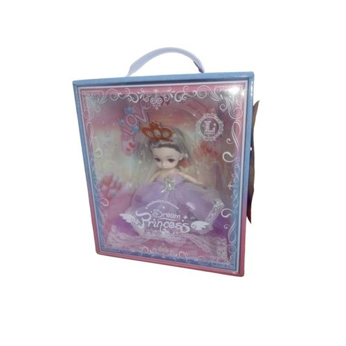 Poupée Dream Princess avec Robe Royale et Couronne – Grande Poupée Mannequin pour Enfants – Modèle Luxe