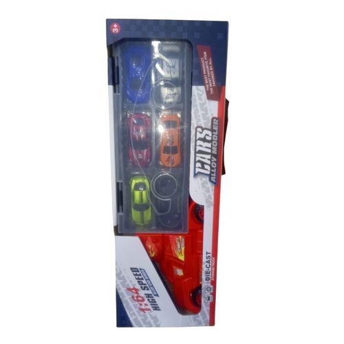Coffret de Voitures Métal 1:64 – Set de 5 mini voitures sport Die-Cast haute vitesse pour enfants