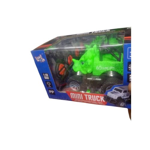 Mini Truck Rhino Beast 1:40 – Voiture Tout-Terrain Jouet avec Rhinocéros 3D, Roues Off-Road & Design Ultra Résistant
