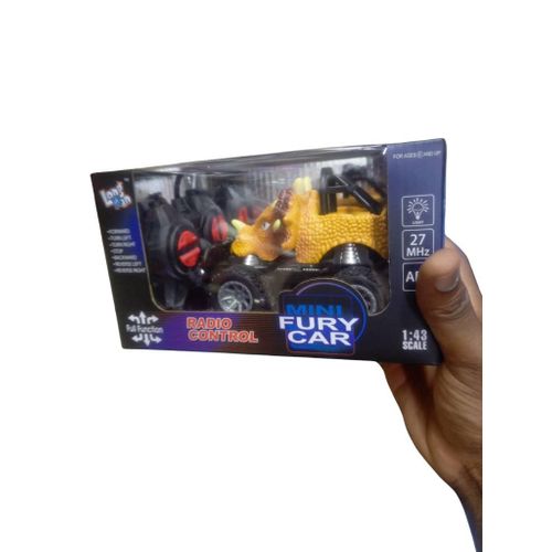 Mini Truck Rhino Beast 1:40 – Voiture Tout-Terrain Jouet avec Rhinocéros 3D, Roues Off-Road & Design Ultra Résistant
