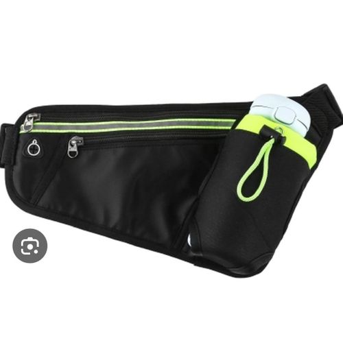 Ceinture de Running Avec Gourde – Poche Smartphone & Sangle Élastique Ajustable 26’’ à 47’’ – Haute Visibilité – Sport & Fitness