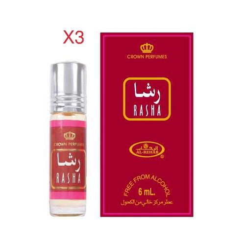 Crown Perfume Parfums Rasha Huile Concentrée 3 Pcs