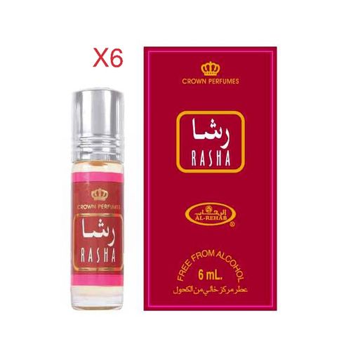 Crown Perfume Parfums Rasha Huile Concentrée 6 Pcs