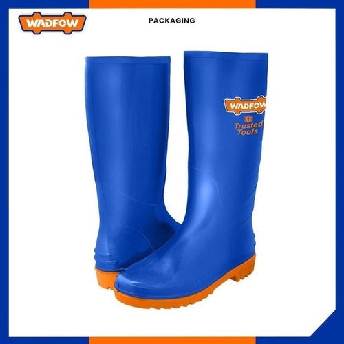 WADFOW Bottes 100 % PVC - semelle antidérapante - Bleu