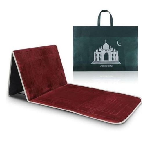 Tapis de prière pliable avec dossier
