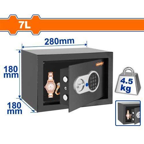 WADFOW WEB1518 Coffre-fort Électronique - 7 litres