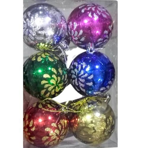 Lot De 06 Boules Décoratives Pour Sapin De Noël