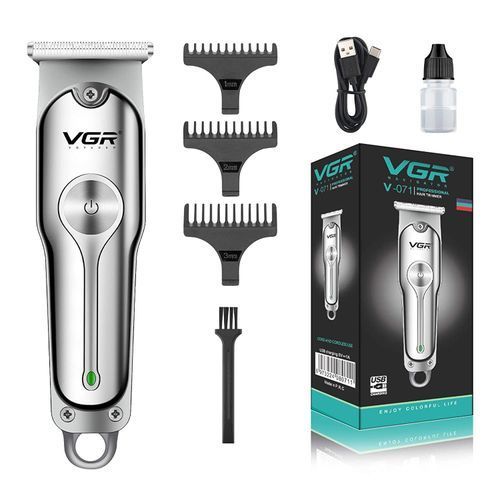 VGR Tondeuse Cheveux Et Barbe - VGR V-071 - Rechargeable - Argent
