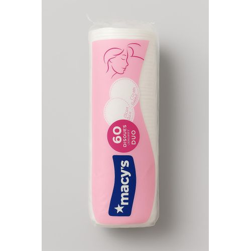 Cotons Disque Macy’s – 60 Disques Démaquillants Duo