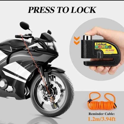 Verrou De Frein à Disque Avec Alarme étanche Pour Moto Et Vélo