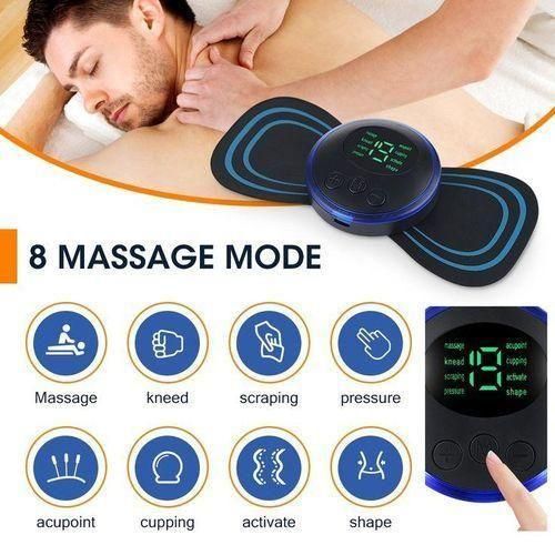 Mini Masseur électrique Contre La Fatigue Et Anti-stress - Appareil De Massage électrique Portable MINI MASSEUR ÉLECTRIQUE MULTI ZONE + Foulard Relaxant Bien être En Forme De Foulard Nouveau Design Chauffants Relaxant Portable