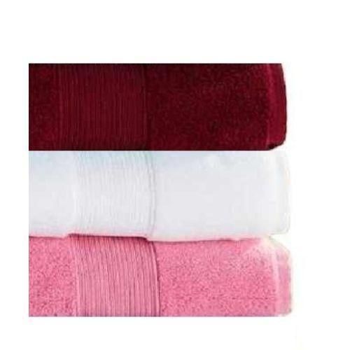 Lot De 3 Grandes Serviettes De Bain Blanches