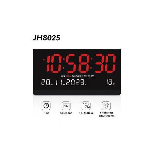 Grande Horloge numérique à calendrier perpétuel LED USB