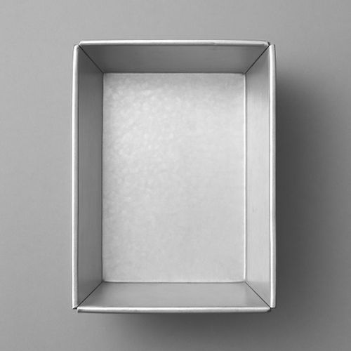 Moule à Gâteaux Rectangulaire En Métal Argenté (Lot De 12)