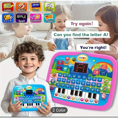 Tablette éducative musicale pour enfants – Apprentissage des lettres, chiffres et sons