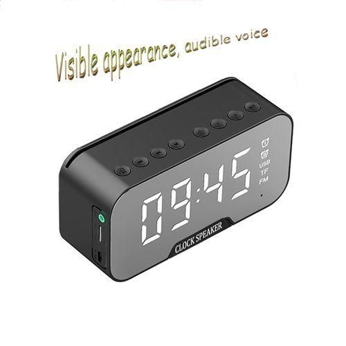 Réveil Numérique Haut-parleur Sans Fil Bluetooth 5.0 Radio FM