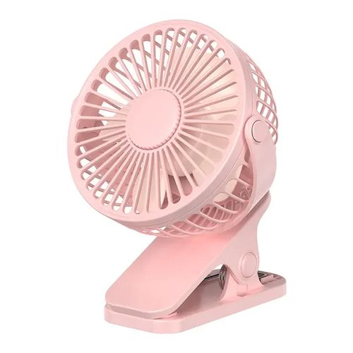 Mini Ventilateur Rechargeable Rotation à 360 Poussette, 3 Vitesses Avec Lampe Veilleuse.