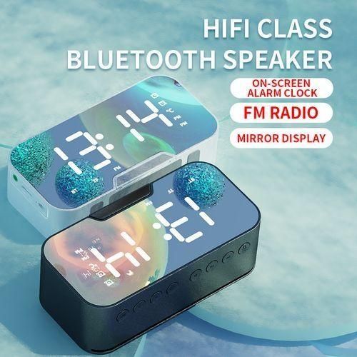 Réveil Numérique Haut-parleur Sans Fil Bluetooth 5.0 Radio FM