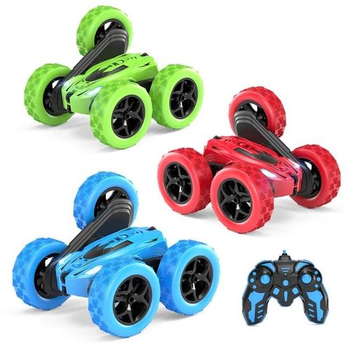 Voiture Telecommandé Enfant 360° Rotation Voiture De Cascade, Voiture Télécommandee Avec LED, 2.4GHz 4WD Buggy Course Rapide Voiture Jeux Extérieur Jouet Garçon Et Fille